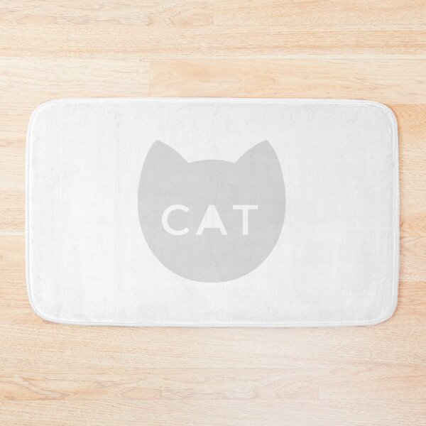 Item preview, Cat - Light Grey/Text designed and sold by Dazura.