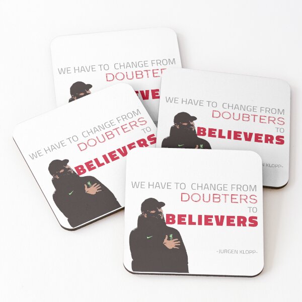 Item preview, DOUTBERS to BELIEVERS- Jurgen Klopp designed and sold by happy-capy.