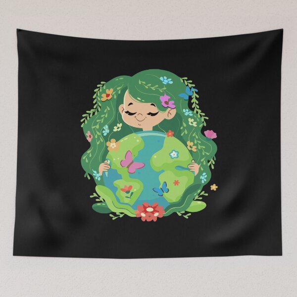 Item preview, Green Mother Earth Day Gaia Save Our Planet Women Girl Kids designed and sold by Pitchou07.