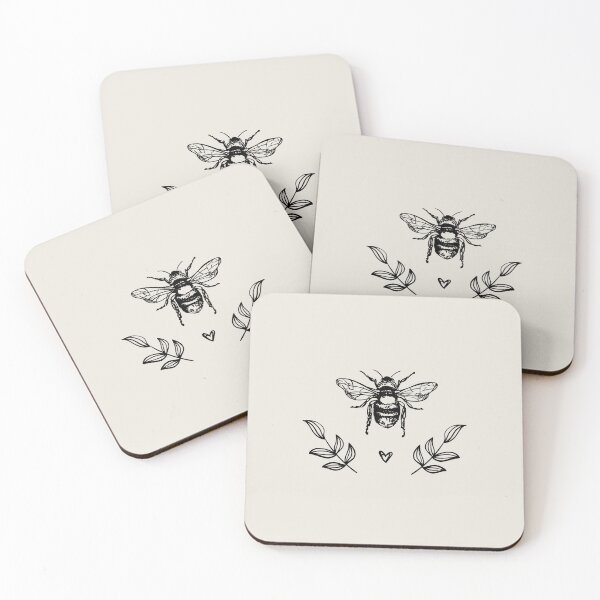 Item preview, Bee drawing designed and sold by Junibee-Design.