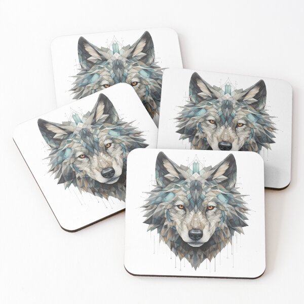 Artikelvorschau, Geometric Wolf Design | Trendiges Tiermotiv für T-Shirts | Modisches Polygon-Wolf-Design | Einzigartiges Wolf-Muster entworfen und verkauft von Vibes4LoFi.