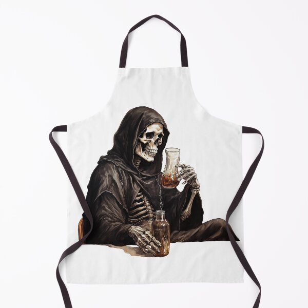 Item preview, DRINKER - DARK FANTASY ART STYLE SKELETON designed and sold by VistaThreadsCo.