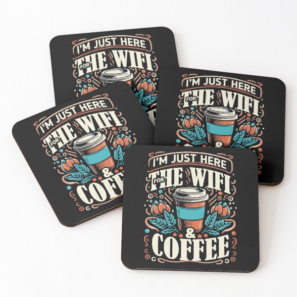 Item preview, I am just here for the wifi and coffee designed and sold by People Tee.