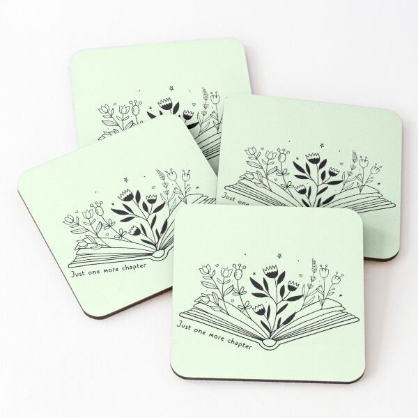 Item preview, Open Book with flowers green aesthetics designed and sold by BosskaDesign.