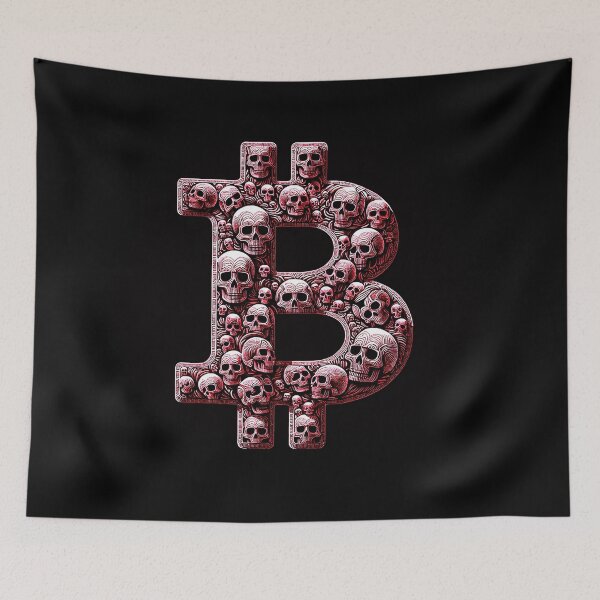 Item preview, BTC "Skeletal Bitcoin: Cryptocurrency in Bone Form" designed and sold by zzz888.