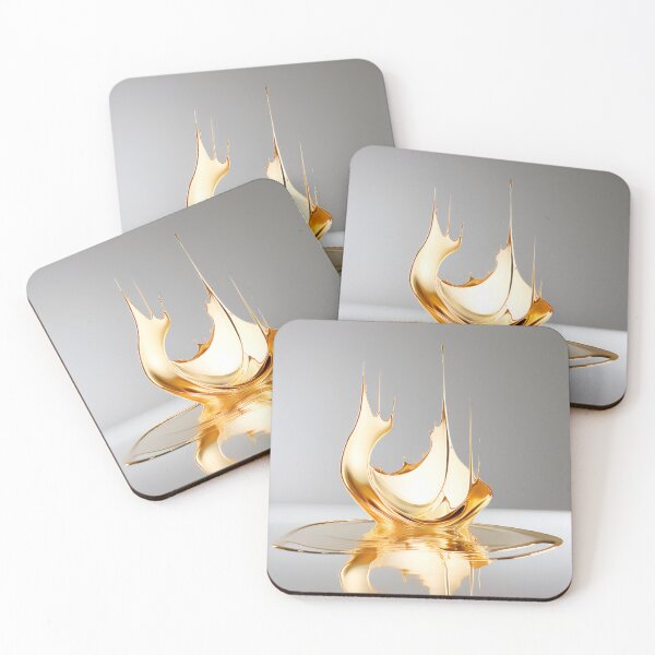 Item preview, Minimalist luxurious liquid gold art | Glamour Style designed and sold by PakoArtStudio.