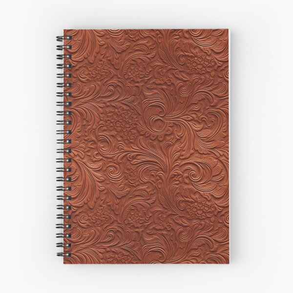 Item preview, Light Brown Tooled Floral Leather Design designed and sold by ArtsyWishy.