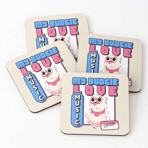 Item preview, My Budgie loves music designed and sold by SSSTUDIOONE.