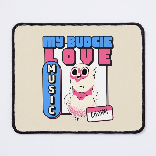 Item preview, My Budgie loves music designed and sold by SSSTUDIOONE.