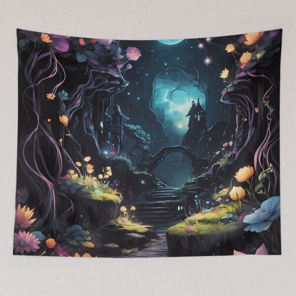 Item preview, Moonlit Garden Gateway: A Passage to Enchantment designed and sold by Vitalka-uk.