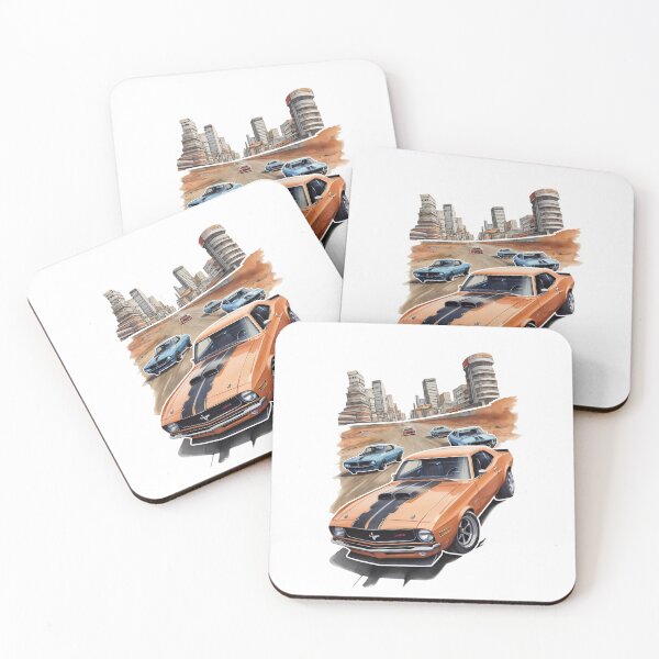 Item preview, Speed and Style Unleashed Muscle Car with a  in a Stunning Race! designed and sold by Art Store Stickers.
