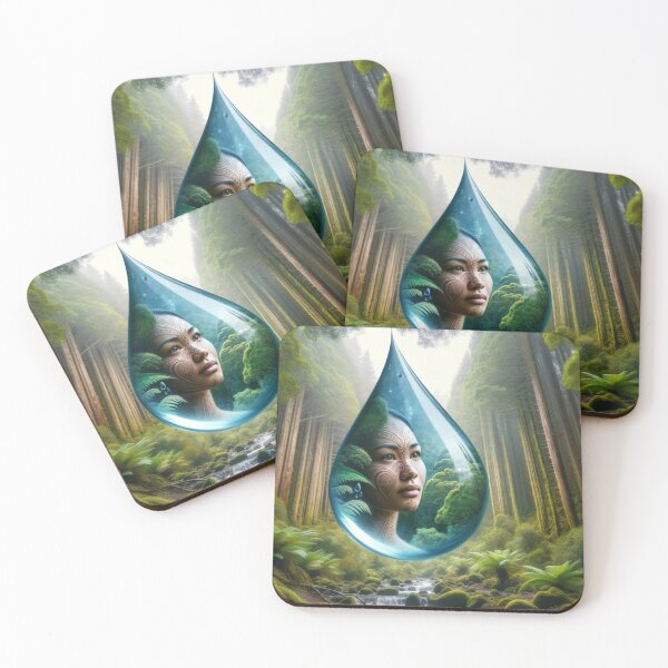 Item preview, Green Maori Mother Earth Tear Drop designed and sold by Traci Coxhead.