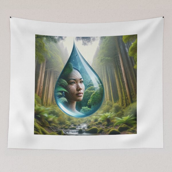 Item preview, Green Maori Mother Earth Tear Drop designed and sold by Traci Coxhead.