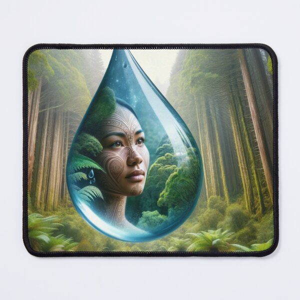 Item preview, Green Maori Mother Earth Tear Drop designed and sold by Traci Coxhead.