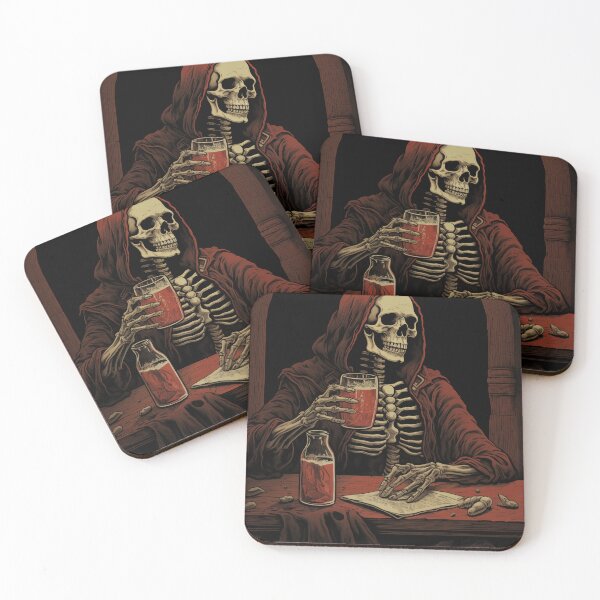 Item preview, LONELY - DARK FANTASY ART STYLE SKELETON designed and sold by VistaThreadsCo.