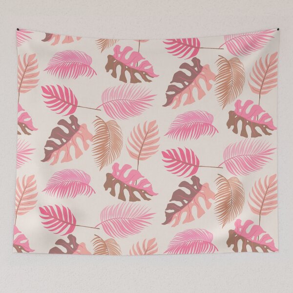 Item preview, Pink and brown leaves pattern. designed and sold by Swingfroglet.