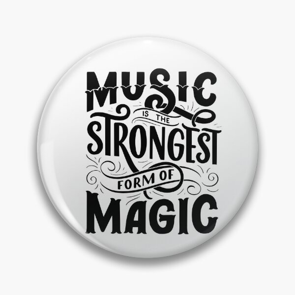 Item preview, Music Is The Strongest Form Of Magic On White background designed and sold by TikTok-Singers.