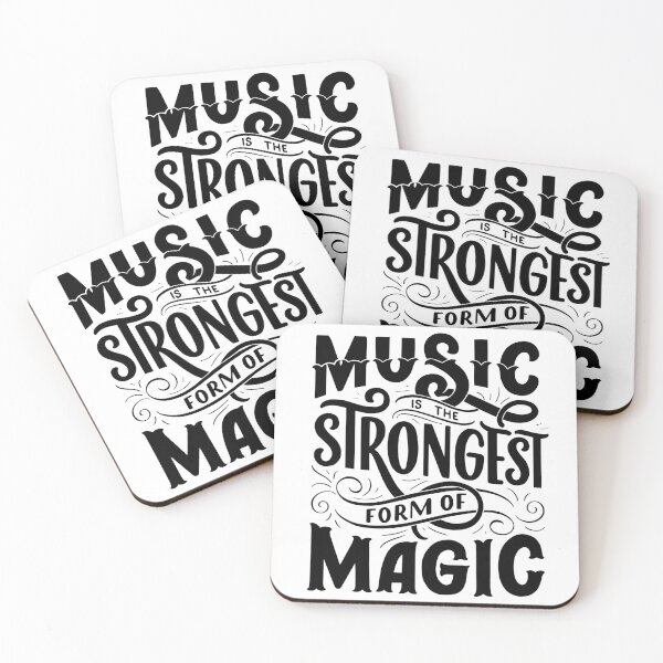 Item preview, Music Is The Strongest Form Of Magic On White background designed and sold by TikTok-Singers.