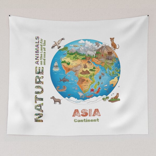 Item preview, Nature Animals of Asia Continent designed and sold by RATHERGOODMEDIA.