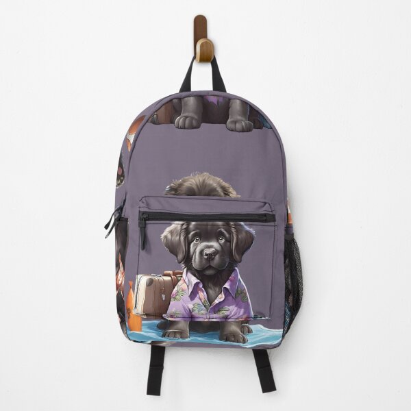 Item preview, Newfoundland cute puppy dog travel Sticker Pack 3 designed and sold by Keffy.