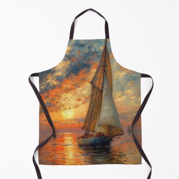 Item preview, Sailboat Moon Maritime Sea Nautical designed and sold by ArtHouseNiklas.