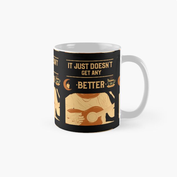 Item preview, Coffee Guitar Player designed and sold by TrilbyTeeShop.