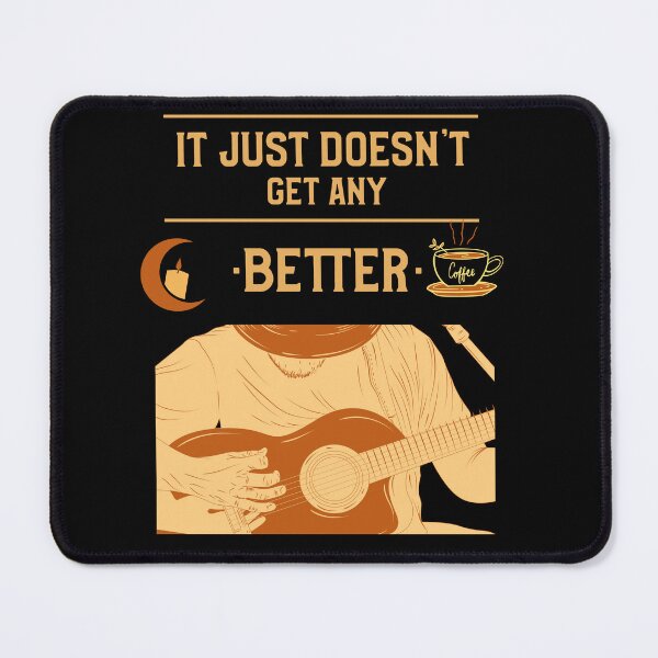 Item preview, Coffee Guitar Player designed and sold by TrilbyTeeShop.