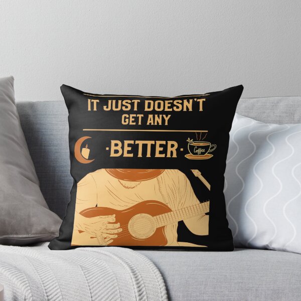 Item preview, Coffee Guitar Player designed and sold by TrilbyTeeShop.