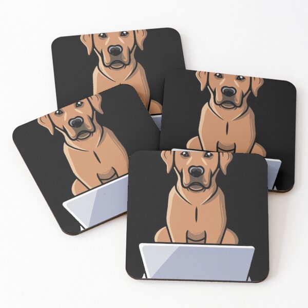 Item preview, Labrador Retriever with laptop designed and sold by Blemenowo.