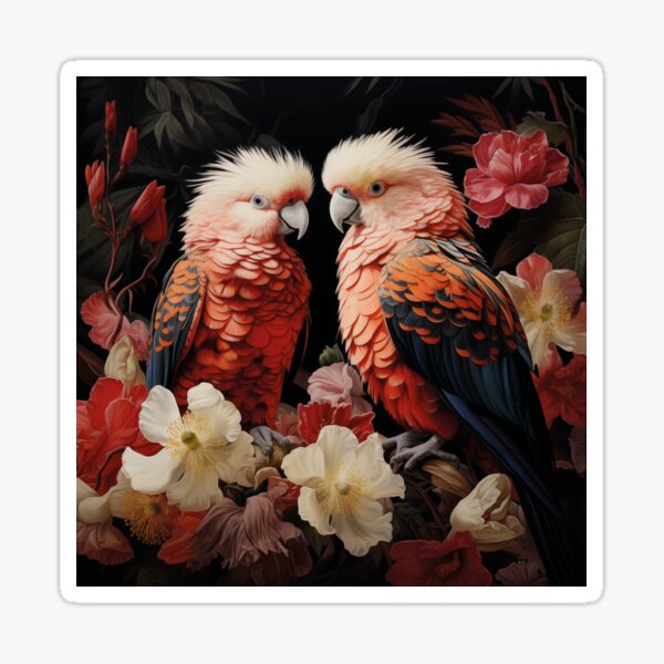 Item preview,  australian birds flowers  designed and sold by Krasnovaovaova.