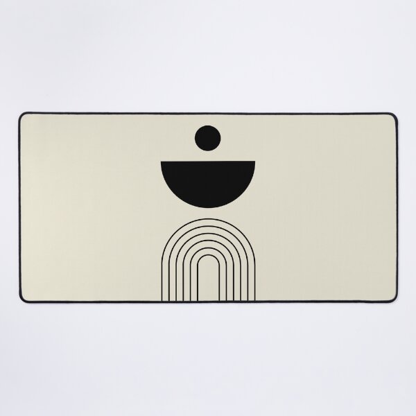Aperçu de l'œuvre Numérique Milieu du siècle Moderne Minimaliste Géométrique Boho Scandinave Abstrait Beige Art créée et vendue par Vintage Eclectic Visuals.