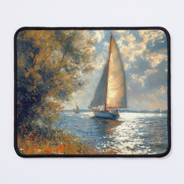 Item preview, Sea Maritime Sailboat Moon Nautical designed and sold by ArtHouseNiklas.