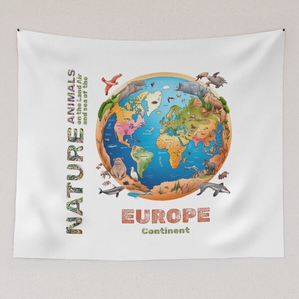 Item preview, Nature Animals of Europe Continent designed and sold by RATHERGOODMEDIA.