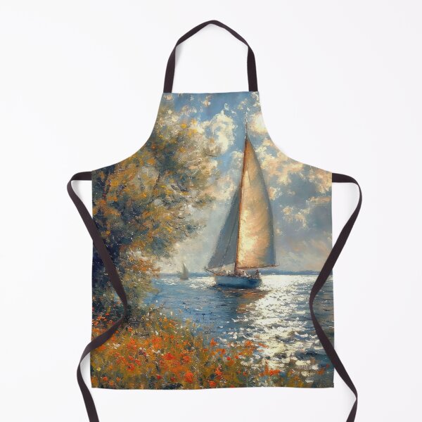 Item preview, Sea Maritime Sailboat Moon Nautical designed and sold by ArtHouseNiklas.
