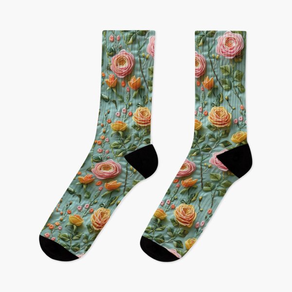 Item preview, Pink and yellow roses | Flower embroidery pattern | Floral pattern for women | All over flower pattern 1 designed and sold by Yaremchuk.