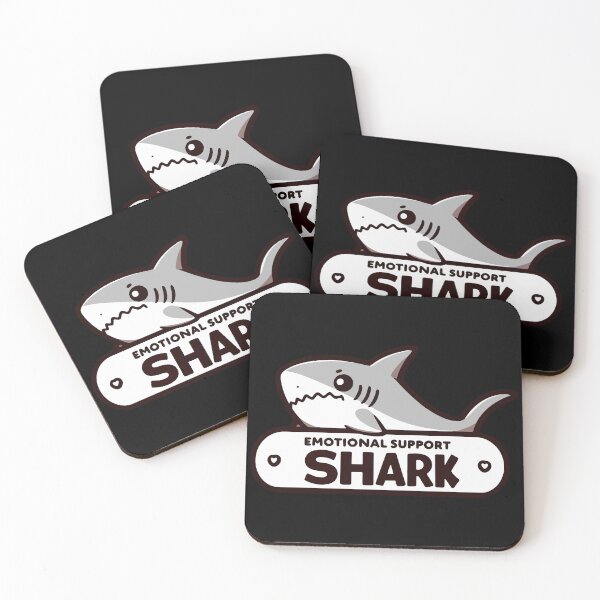 Item preview, Funny Cute Emotional Support Shark designed and sold by TomFrontierArt.