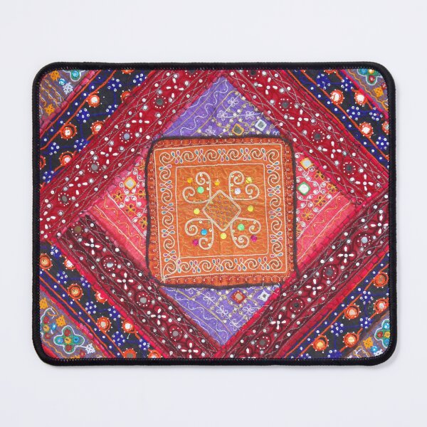 Item preview, Red and Pink Indian Print - Bright Pattern - Embroidered Design designed and sold by DreamersPlan.