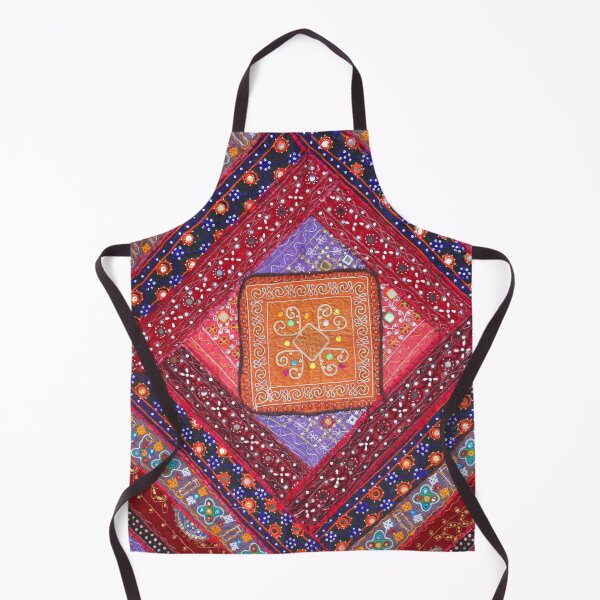 Item preview, Red and Pink Indian Print - Bright Pattern - Embroidered Design designed and sold by DreamersPlan.