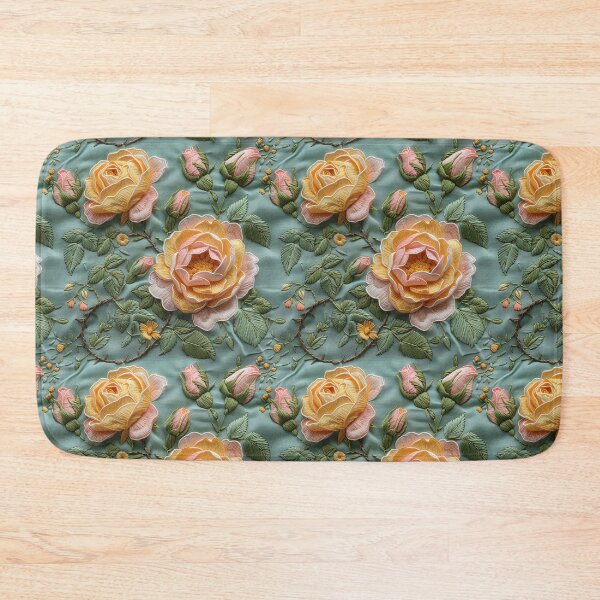 Item preview, Pink and yellow roses | Flower embroidery pattern | Floral pattern for women | All over flower pattern 3 designed and sold by Yaremchuk.