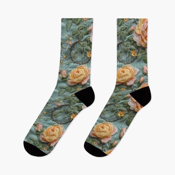 Item preview, Pink and yellow roses | Flower embroidery pattern | Floral pattern for women | All over flower pattern 3 designed and sold by Yaremchuk.