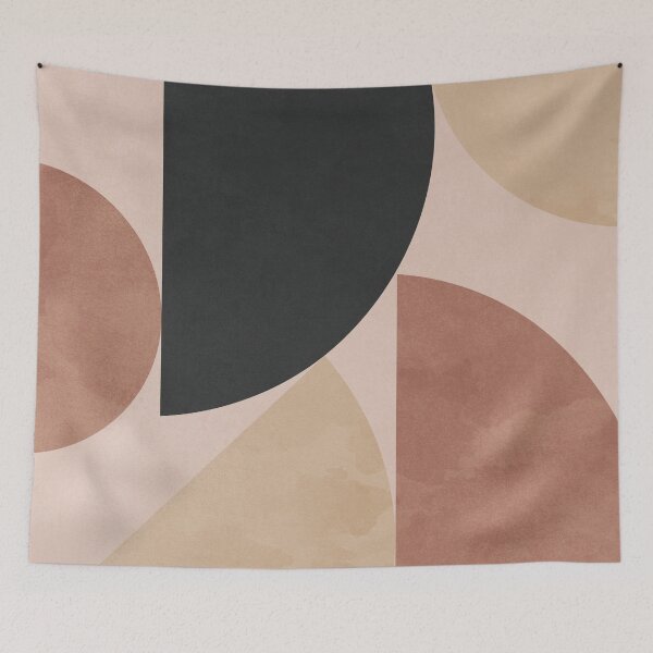 Item preview, Half Circle, Abstract Boho, Geometrical, Mid Century Modern 1 designed and sold by technicolorable_art.