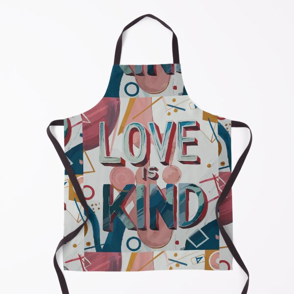 Item preview, Love is Kind: Abstract Geometric Typography Artwork designed and sold by HahaHandlesHub.