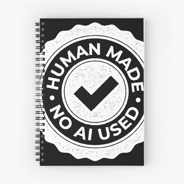 Item preview, 100% Human Made - No AI Used Certification designed and sold by WilliamsonMedia.