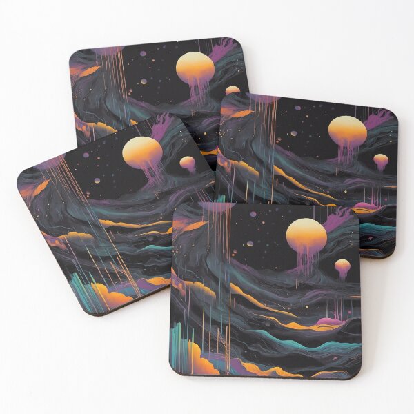 Item preview, Cosmic Serenity: Otherworldly Landscapes and Floating Orbs designed and sold by Vitalka-uk.