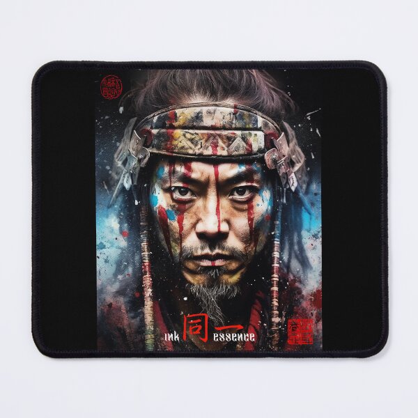 Item preview, Ink Essence - Japanese Aesthetic Surreal Kanji Symbol Portrait Painted Face Art 95 designed and sold by MadeByRobots.