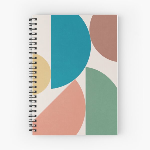 Item preview, Half Circle, Abstract Boho, Geometrical, Mid Century Modern 4 designed and sold by technicolorable_art.