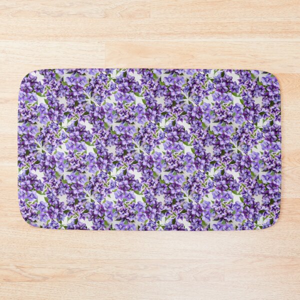 Item preview, Purple Balloon flower Seamless Pattern design designed and sold by Petalandfur.