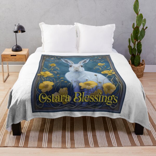 Item preview, Ostara Blessings Greeting Card designed and sold by thewandswant.