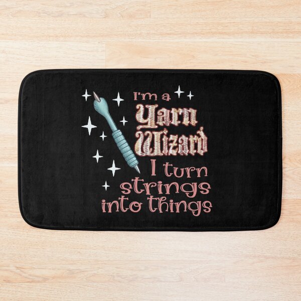 Item preview, Im a yarn wizard I turn strings into things designed and sold by Colorfulman.