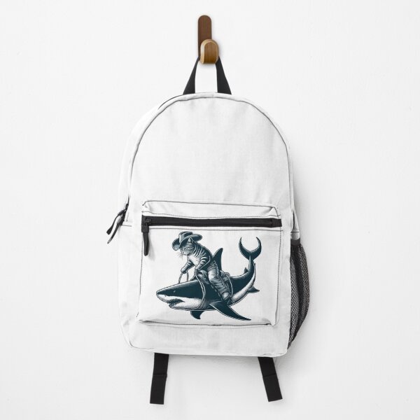 Item preview, Meowdy Texas Cowboy Rodeo Cat Ride On Shark designed and sold by TomFrontierArt.
